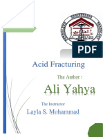 Acid Fracturing: Layla S. Mohammad