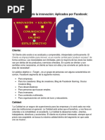 Facebook (Modelo y Tipos de Innovacion)