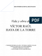 Vida y Obra de Víctor Raúl Haya de La Torre VIII Concurso Internacional de Ensayo