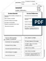 Trabajo de La Honestidad