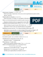 BAC 2018 (Geometrie Dans L'espace)