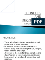 Phonetics & Phonology