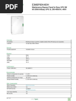 Easy UPS 3-Series Accessories - E3MBP60K400H Panneau de Dérivation de Maintenance Pour Easy UPS 3M 60-200kVA Easy UPS 3L 250-400kVA, 400V