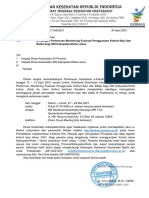 Undangan Pertemuan Monev Penggunaan Kohort Bayi Balita 27-28 Mei 2021