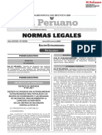 Normas Legales: Dición Xtraordinaria