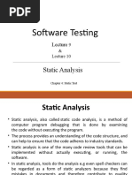 Software Testing: Static Analysis