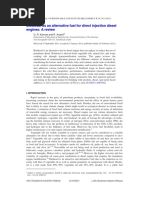 Biodiesel As An Alternative Fuel For Direct Injection Diesel Engines: A Review