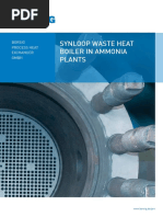 Synloop Waste Heat Boiler in Ammonia Plants: Borsig Process Heat Exchanger GMBH