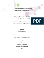 INFORME DE LABORATORIO BIOLOGIA 3 DIA 8 de Mayo