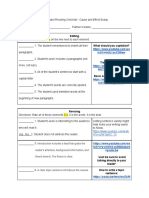 Cause and Effect Peer Editing Revising With Mini Lessons 1