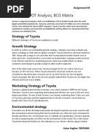 Toyota: SWOT Analysis, BCG Matrix: Strategy of Toyota Growth Strategy