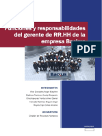 Tarea Semana 15. Funciones y Responsabilidades Del Gerente de RRHH