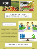 Elasticidad de Los Productos AGROPECUARIOS