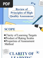 Clarity of Learning Targets