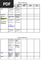 Student Weekly Plan: "Spirit Walking in The Tundra" "Spirit Walking in The Tundra"