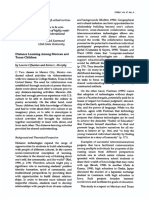 Distance Learning Among Mexican and Texan Children: ETR&D, Vol, 47, No. 4