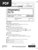 Chemistry: T T T T TT