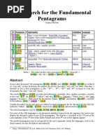 The Search For The Fundamental Pentagrams