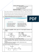 Design An Amplifier With A Gain of - 10 and Input Resistance of 10k . Ri 10k Av - Rf/Ri - 10 - Rf/10k RF 10 X 10 K 100 K