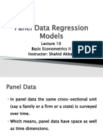 Panel Data Regression Models