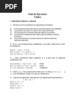 Matematicas - Ejercicios - Logica