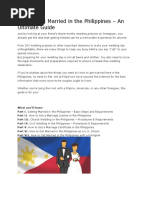 How To Get Married in The Philippines - An Ultimate Guide