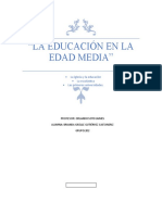 La Educación en La Edad MEDIA