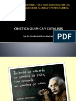 Cinetica Quimica Y Catalisis: Ing. Dr. Humberto Olivera Machado