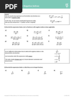 Simplification With Negative Indices: Questions