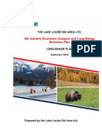 Ski Industry Economic Analysis and Long-Range Business Plan: The Lake Louise Ski Area LTD