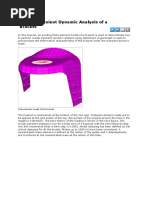 Modal Transient Dynamic Analysis of A Bracket