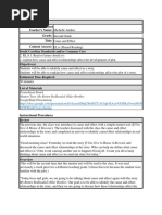 Lesson Information Student Teacher's Name: Grade: Title: Content Area(s) : South Carolina Standards And/or Common Core