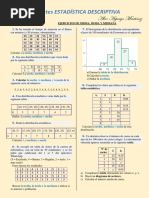 Ejercicios de Media Moda y Mediana 9 Eje