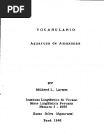 Vocabulario Aguaruna