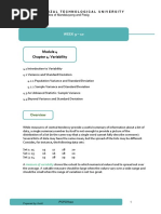 Module 4 Measures of Variability