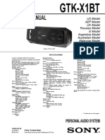 Service Manual: Personal Audio System