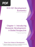 ECO-321 Development Economics: Instructor Name: Syeda Nida Raza