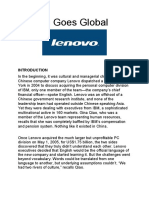 Lenovo Case Study