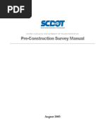 Pre-Construction Survey Manual