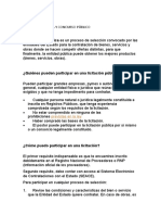 Licitación Pública y Concurso Público