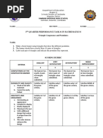 Grade Level 8 - Performance Tasks