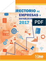 Directorio de Empresas y Establecimientos 2017