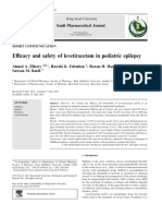 Efficacy and Safety of Levetiracetam in Pediatric Epilepsy