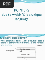 Pointers Due To Which C Is A Unique Language