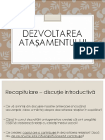 Seminar AS - Dezvoltarea Atasamentului