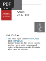 Lecture 04 - Civil3D - Sites & Alignments