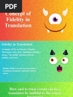 Concepts of Fidelity in Translation