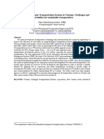 Application of Intelligent Transportation Systems in Vietnam: Challenges and Opportunities For Sustainable Transportation