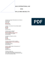 Public International Law MCQ For LL.B Iiird and BSL VTH: (D) Nine Years