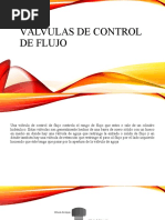 Válvulas de Control de Flujo